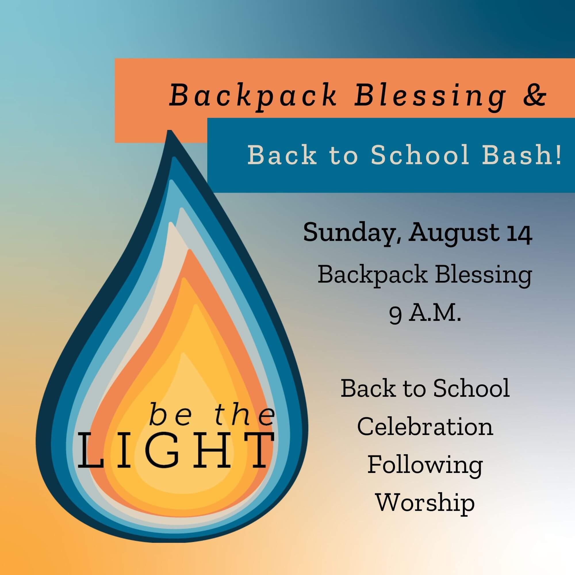 Back to School Blessing and Celebration! – Grace Episcopal Church