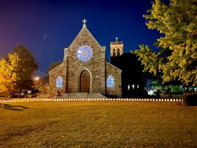 Grace Church and Luminary Display